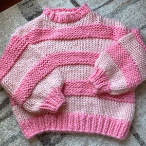 Chunky pink sweater